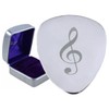 Treble Clef Music Note Steel Guitar Plectrum Pick Engraved in