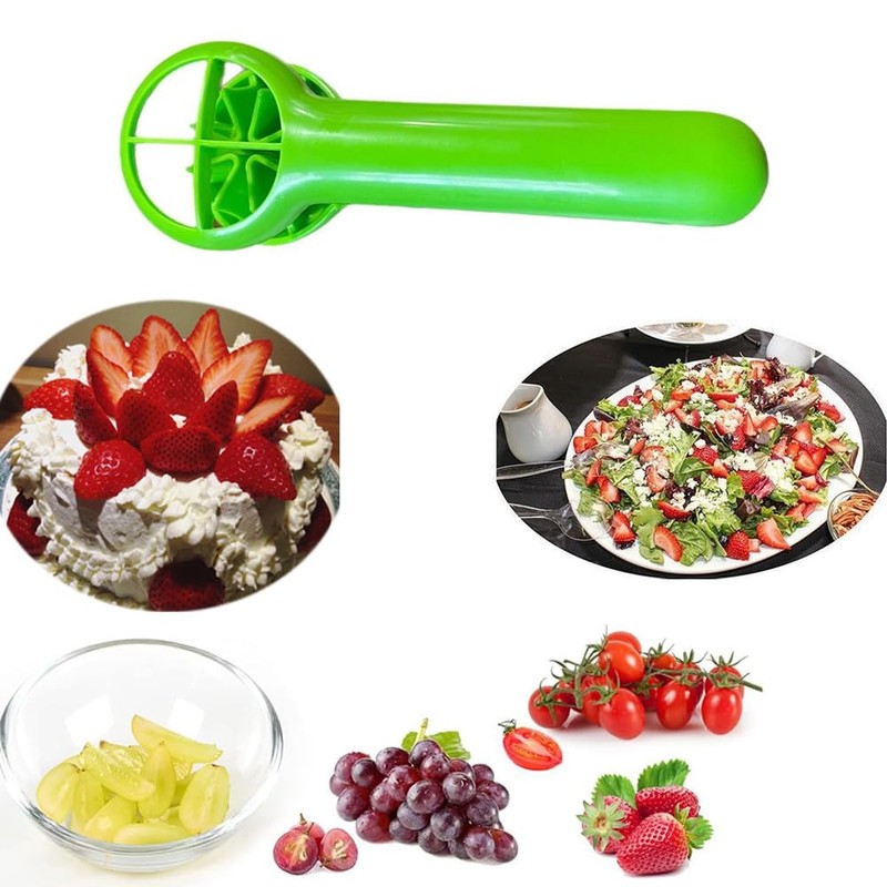Grape Cutter Grape Tomato Slicer with Ergonomic Long Handle Handheld