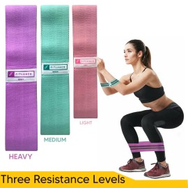 Fitlance Fabric Resistance Booty Bands for Leg and Butt Stretch bands loop bands