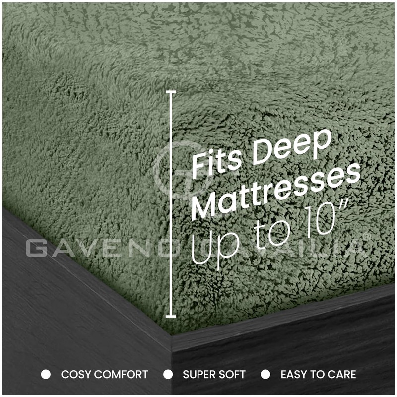 GC GAVENO CAVAILIA Teddy Bear Fleece Single Fitted Sheet -