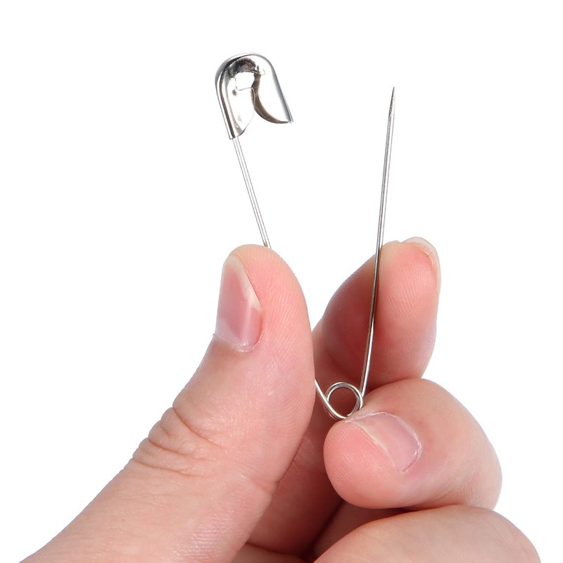 Officepal 100-Piece Safety Pins, Size 4, 2.17" / 55mm –