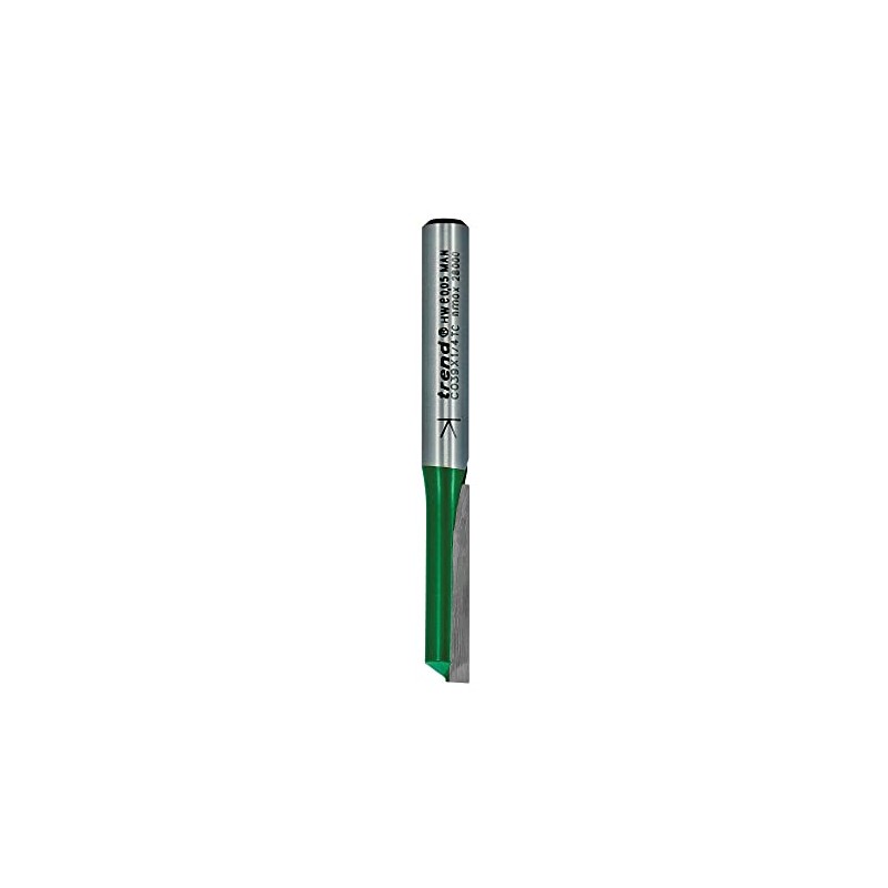 Trend CraftPro One Flute Straight Router Cutter Bit, 1/4 Inch