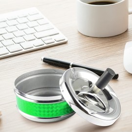 Starlet24 Rotating ashtray, wind ashtray, storm ashtray, green, 11 cm