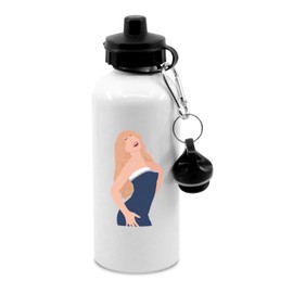 New Spirit Original Drawn illustration of Sabrina Carpenter Trending Trend Cute water bottle with clip attatchment drinks cup water bottle refill cute fun explore