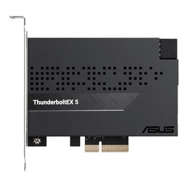 ASUS ThunderboltEX 5 Expansion Card – Dual Thunderbolt™ 5 USB-C Ports, 120Gbps Bandwidth, DisplayPort™ 2.1, PCIe 4.0 x4, USB4®, Compatible for Intel 800 Series Motherboards
