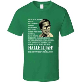 Funny Clark Griswold Quote from National Lampoon's Christmas Vacation Funny Christmas Shirt L Irish Green