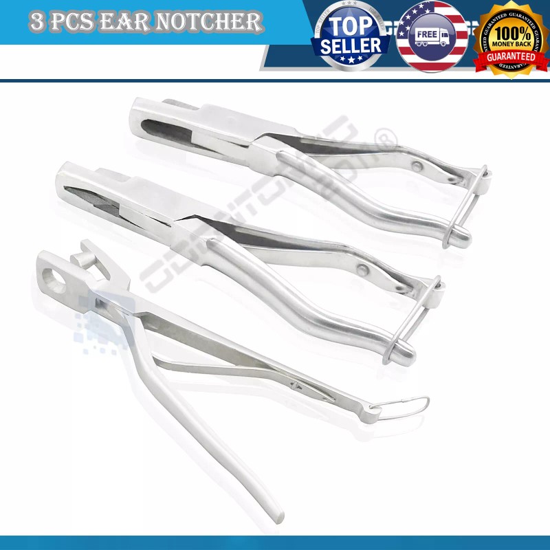 Stainless 3 PC PREMIUM BULL EAR NOTCHER U V O