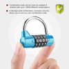 WGFOIP 4 Digit Combination Padlock, Waterproof Code Padlock Security Password