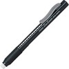Pentel Clic Eraser, Retractable, Pocket Clip, Rubber Grip, Black Barrel