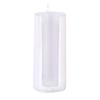 Relaxdays Cotton Pads Storage Set of 2, Acrylic, Bamboo, Bathroom,