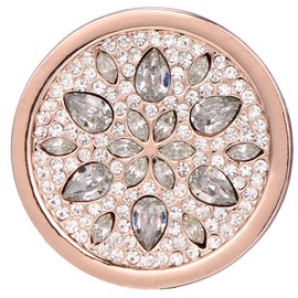 Morella Women's Jewellery Coin 33 mm Flower Cubic Zirconia Dream, Cubic Zirconia, Cubic Zirconia