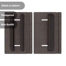 The Vertical Laptop Stand | Notebook Stand Vertical | Laptop Stand | Notebook Stand | Stand | Made in EU (Black)