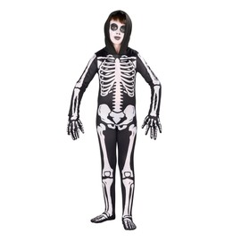 Skeleton Child Costume | Large (12-14 Years) Black