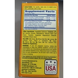 Ester-C Vitamin C 24 Hour Coated Tablets, 1,000 mg, 60 Ct