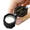 10x Magnifier Jewelry Loupe 20.5mm Triplet Lens Optical Glass Pocket