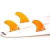 DORSAL Surfboard Fins Thruster 3 Set Future Compatible Medium Orange