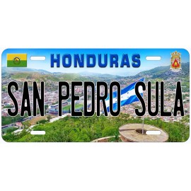 San Pedro Sula Honduras Novelty Car License Plate