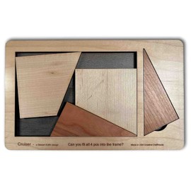 Cruiser 4 Piece Puzzle Size Large - A Brain Teaser Puzzle of Stewart Coffin Design