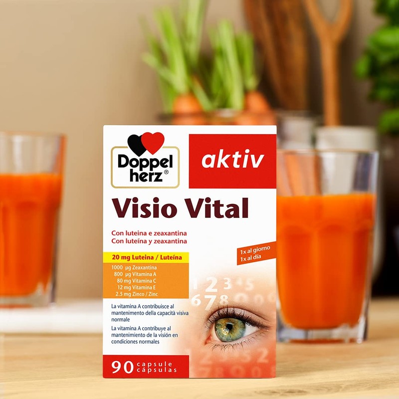 Doppelherz aktiv Visio Vital, Integratore Alimentare Vista, 90 Capsule