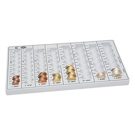 Wedo 160100837 Money Counting Tray 32.8 x 17.8 x 3.1 cm Light Grey