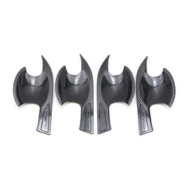 Dreamseek 4Pcs Door Handle Cup Bowl Cover for Honda Civic 11th Gen 2022 2023 Molding Carbon Fiber Pattern Exterior Trim Decoration Protector