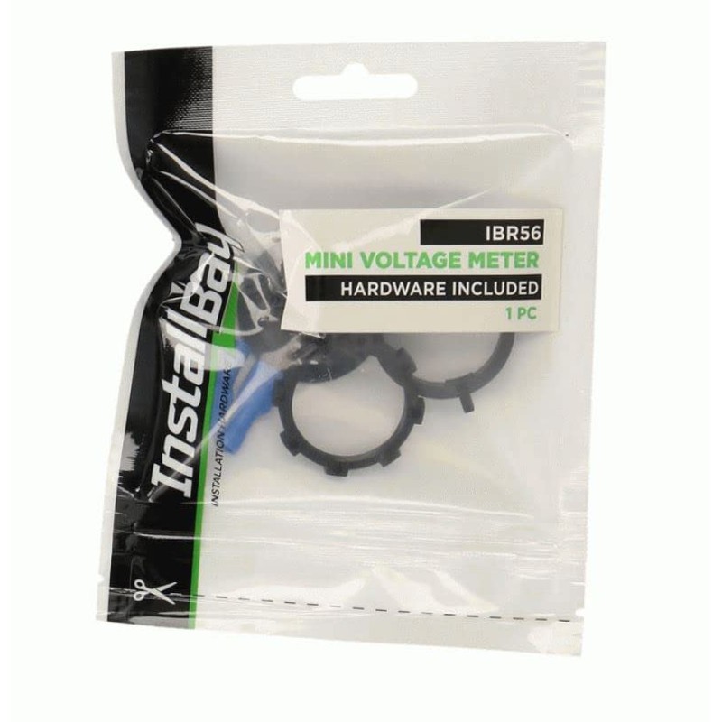 InstallBay Mini Voltage Meter W/Hardware - Retail Pack