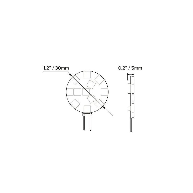 Dream lighting LED 12Volt G4 Replacement Bulb / JC10 for