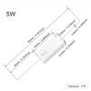 Chanzon Pack of 10 5W Cement Resistor 47Ω Ohm ±5%