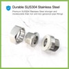 Stainless Steel Pipe Fitting Coupling 1/2" x 1/2" Female Pipe