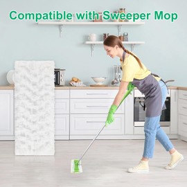 32 Count Heavy Duty Dry Sweeping Cloths for Swiffer Sweeper Dry Cloth,Sweeper Dry Mop Pads Refills ,Unscented Multi-Surface Cloth Refills for Floor Sweeping and Cleaning