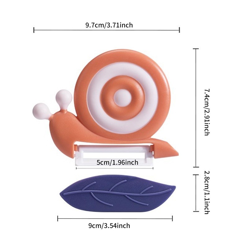 Fjquamitix Vegetable Peeler Snail Shape Design with Ceramic Blade Non-Slip