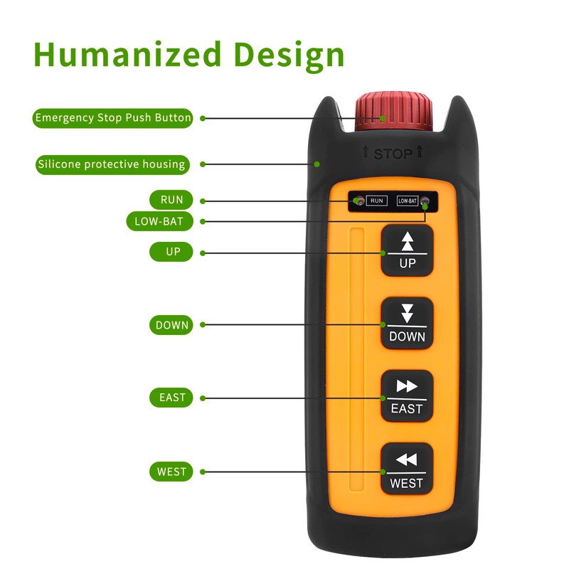 Mini Wireless Electric Chain Hoist Crane 4-Button Transmitter
