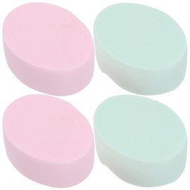 Healeved 6pcs Oval Makeup Sponges for Blending Hydrophilic Non-latex Foundation Puff for Smooth Application for Everyday and Heavy Makeup