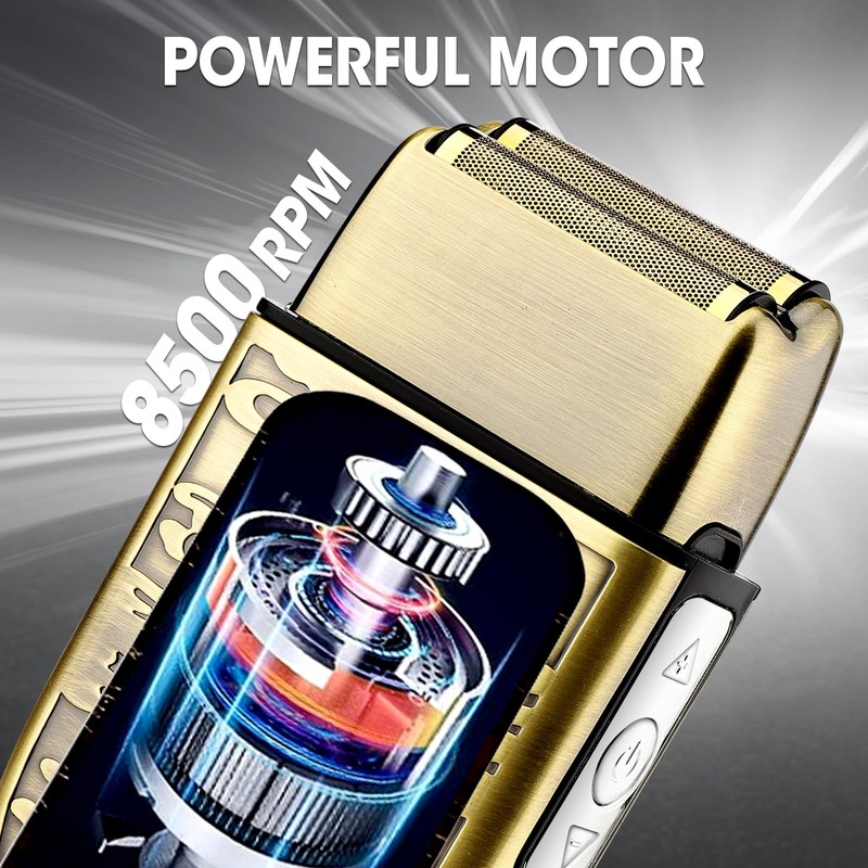 Dumite Electric Shavers for Men,3-Speeds Electric Razor,Head Shavers for Bald