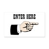 CafePress Enter Here Rectangle Car Bumper Magnet