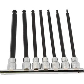 Paramount 7 Piece 3/8" Drive Inch Ball Hex Bit Socket Set 1/8 to 3/8" Hex
