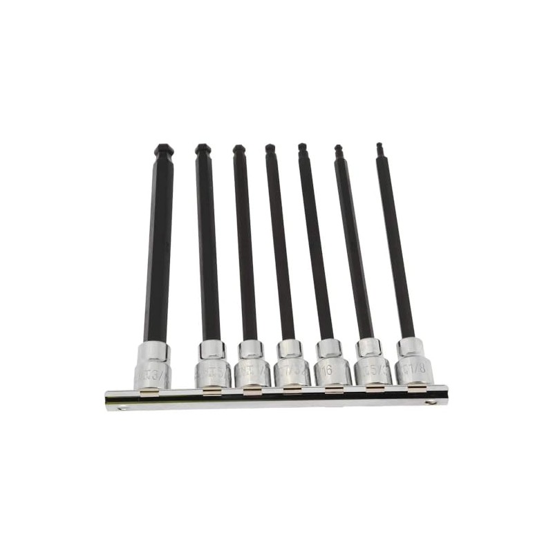 Paramount 7 Piece 3/8" Drive Inch Ball Hex Bit Socket