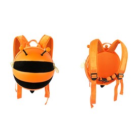 Super Cute Toddler Safety Harness Backpack with Leash for Baby Boys and Girls (Orange)