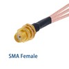 Vecys SMA Female to Triple U.FL IPEX Female Connector RF