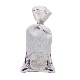 Maison du Savon de Marseille - Lavender Scented Linen Pouch - Small White Bag - 30g - Suitable for Closets, Drawers, Cabinets