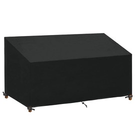 SanGlory Cover for Bench 2/3/4 Seater, Waterproof, Windproof, Garden Bench Protective Cover, Anti-UV Coating (185 x 69 x 65/96 cm)