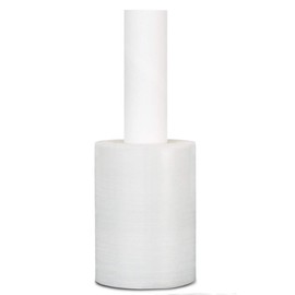 Stretch Wrap Film, Extended Core Handle Packing Wrap, Clear, 5 Inch x 1000 Feet, 45 Gauge, 12 Pack