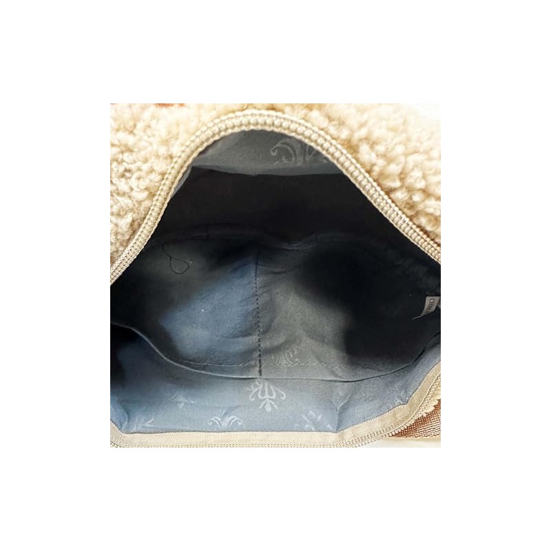 Small Teddy Fur Crossbody Bum Bag Unisex Belt Bag Shoulder