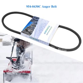Anpongta 954-0430C Auger Drive Belt for MTD, Cub Cadet, Troy-Bilt Snowblower, Replaces 754-0430, 754-0430A, 754-0430B, 954-0430, 954-0430A, 954-0430B, 954-0430C Belt (3/8'' x 35'' V-Belt, Kevlar Cord)