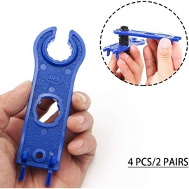 Zarique 2 Pair Solar Connector Tool Assembly Spanners Wrenches,Solar Spanner Wrench for MC4 Connectors,Solar PV Disconnect Removal Tools Assembly and Disassembly Kit