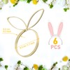 Set of 6 Easter Napkin Rings Rabbit Napkin Rings Bunny