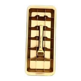 Haofy Bandejas para Cubitos de Hielo de 18 Ranuras para Congelador, Máquina para Hacer Cubitos de Hielo de Acero Inoxidable con Palanca de Fácil Liber