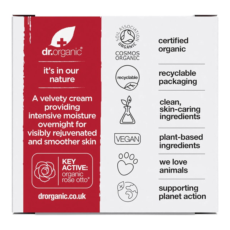 Dr Organic Rose Otto Night Cream, 50ml