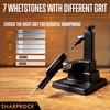Knife Sharpener System with Precision Angle Adjustable - 7 Whetstones