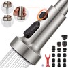 TIORIY with 15 Adapters Pull Down Kitchen Sink Faucet Head